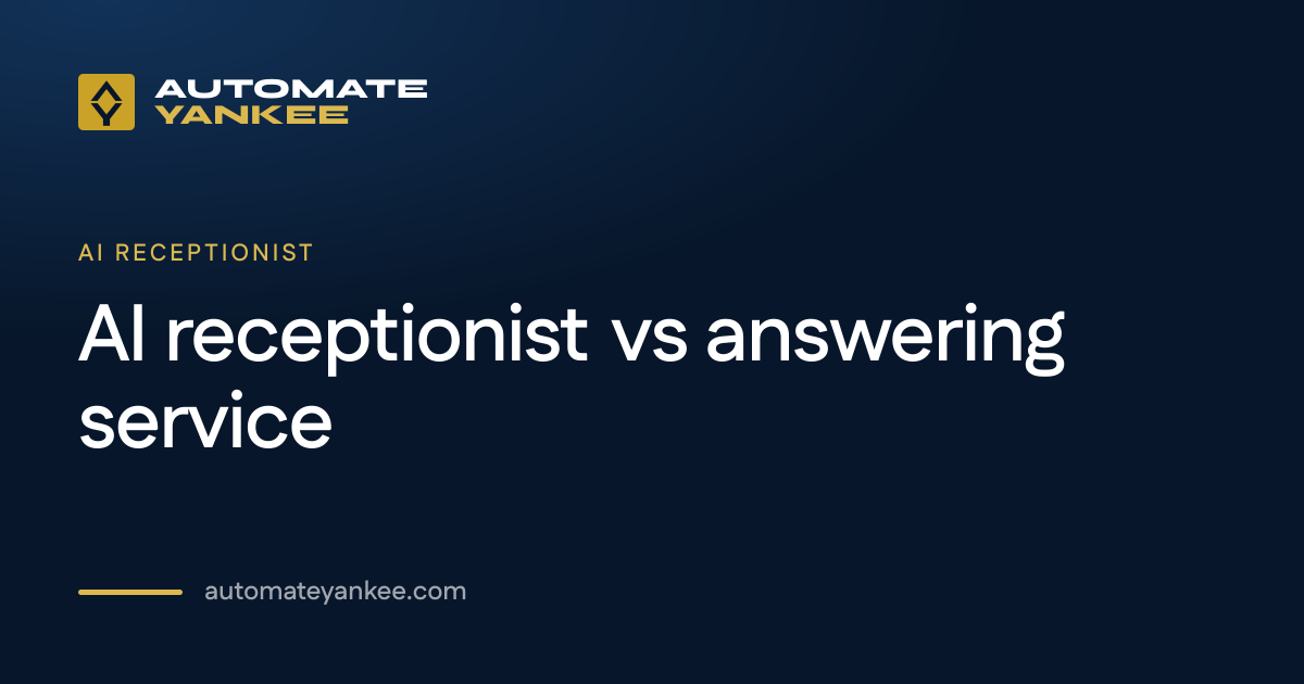 AI receptionist vs answering service
